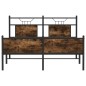 vidaXL Bettgestell ohne Matratze Räuchereiche 150x200 cm Holzwerkstoff vidaXL Bettgestell ohne Matratze Räuchereiche 150x200 cm Holzwerkstoff