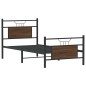 vidaXL Bettgestell ohne Matratze Braun Eiche 90x190 cm Holzwerkstoff vidaXL Bettgestell ohne Matratze Braun Eiche 90x190 cm Holzwerkstoff