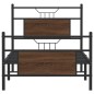 vidaXL Bettgestell ohne Matratze Braun Eiche 90x190 cm Holzwerkstoff vidaXL Bettgestell ohne Matratze Braun Eiche 90x190 cm Holzwerkstoff