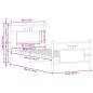 vidaXL Bettgestell ohne Matratze Braun Eiche 90x190 cm Holzwerkstoff vidaXL Bettgestell ohne Matratze Braun Eiche 90x190 cm Holzwerkstoff