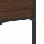 vidaXL Bettgestell ohne Matratze Braun Eiche 100x200 cm Holzwerkstoff vidaXL Bettgestell ohne Matratze Braun Eiche 100x200 cm Holzwerkstoff