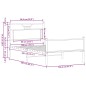 vidaXL Bettgestell ohne Matratze Braun Eiche 100x200 cm Holzwerkstoff vidaXL Bettgestell ohne Matratze Braun Eiche 100x200 cm Holzwerkstoff