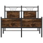 vidaXL Bettgestell ohne Matratze Räuchereiche 120x190 cm Holzwerkstoff vidaXL Bettgestell ohne Matratze Räuchereiche 120x190 cm Holzwerkstoff