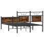 vidaXL Bettgestell ohne Matratze Räuchereiche 120x190 cm Holzwerkstoff vidaXL Bettgestell ohne Matratze Räuchereiche 120x190 cm Holzwerkstoff