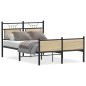 vidaXL Bettgestell ohne Matratze Sonoma-Eiche 120x190 cm Holzwerkstoff vidaXL Bettgestell ohne Matratze Sonoma-Eiche 120x190 cm Holzwerkstoff