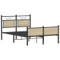vidaXL Bettgestell ohne Matratze Sonoma-Eiche 120x190 cm Holzwerkstoff vidaXL Bettgestell ohne Matratze Sonoma-Eiche 120x190 cm Holzwerkstoff