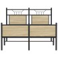 vidaXL Bettgestell ohne Matratze Sonoma-Eiche 120x190 cm Holzwerkstoff vidaXL Bettgestell ohne Matratze Sonoma-Eiche 120x190 cm Holzwerkstoff