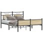 vidaXL Bettgestell ohne Matratze Sonoma-Eiche 150x200 cm Holzwerkstoff vidaXL Bettgestell ohne Matratze Sonoma-Eiche 150x200 cm Holzwerkstoff