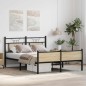 vidaXL Bettgestell ohne Matratze Sonoma-Eiche 150x200 cm Holzwerkstoff vidaXL Bettgestell ohne Matratze Sonoma-Eiche 150x200 cm Holzwerkstoff