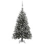 Künstlicher Weihnachtsbaum Schnee LEDs & Kugeln 240 cm PVC & PE Künstlicher Weihnachtsbaum Schnee LEDs & Kugeln 240 cm PVC & PE