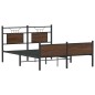 vidaXL Bettgestell ohne Matratze Braun Eiche 140x190 cm Holzwerkstoff vidaXL Bettgestell ohne Matratze Braun Eiche 140x190 cm Holzwerkstoff