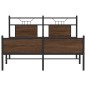 vidaXL Bettgestell ohne Matratze Braun Eiche 140x190 cm Holzwerkstoff vidaXL Bettgestell ohne Matratze Braun Eiche 140x190 cm Holzwerkstoff