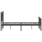 vidaXL Bettgestell ohne Matratze Braun Eiche 140x190 cm Holzwerkstoff vidaXL Bettgestell ohne Matratze Braun Eiche 140x190 cm Holzwerkstoff