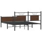 vidaXL Bettgestell ohne Matratze Braun Eiche 140x190 cm Holzwerkstoff vidaXL Bettgestell ohne Matratze Braun Eiche 140x190 cm Holzwerkstoff