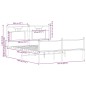 vidaXL Bettgestell ohne Matratze Braun Eiche 140x190 cm Holzwerkstoff vidaXL Bettgestell ohne Matratze Braun Eiche 140x190 cm Holzwerkstoff