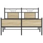 vidaXL Bettgestell ohne Matratze Sonoma-Eiche 140x190 cm Holzwerkstoff vidaXL Bettgestell ohne Matratze Sonoma-Eiche 140x190 cm Holzwerkstoff