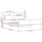 vidaXL Bettgestell ohne Matratze Braun Eiche 150x200 cm Holzwerkstoff vidaXL Bettgestell ohne Matratze Braun Eiche 150x200 cm Holzwerkstoff