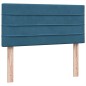 vidaXL Boxspringbett mit Matratze Dunkelblau 80x220 cm Samt vidaXL Boxspringbett mit Matratze Dunkelblau 80x220 cm Samt
