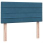 vidaXL Boxspringbett mit Matratze Dunkelblau 90x220 cm Samt vidaXL Boxspringbett mit Matratze Dunkelblau 90x220 cm Samt
