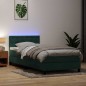 vidaXL Boxspringbett mit Matratze Dunkelgrün 90x210 cm Samt vidaXL Boxspringbett mit Matratze Dunkelgrün 90x210 cm Samt