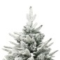 Künstlicher Weihnachtsbaum Schnee LEDs & Kugeln 180 cm PVC & PE Künstlicher Weihnachtsbaum Schnee LEDs & Kugeln 180 cm PVC & PE