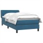 vidaXL Boxspringbett mit Matratze Dunkelblau 80x210 cm Samt vidaXL Boxspringbett mit Matratze Dunkelblau 80x210 cm Samt
