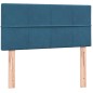 vidaXL Boxspringbett mit Matratze Dunkelblau 80x210 cm Samt vidaXL Boxspringbett mit Matratze Dunkelblau 80x210 cm Samt