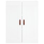 vidaXL Highboard Hochglanz-Weiß 69,5x34x180 cm Holzwerkstoff vidaXL Highboard Hochglanz-Weiß 69,5x34x180 cm Holzwerkstoff