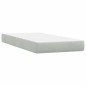 vidaXL Boxspringbett mit Matratze Hellgrau 80x210 cm Samt vidaXL Boxspringbett mit Matratze Hellgrau 80x210 cm Samt