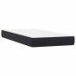 vidaXL Boxspringbett mit Matratze Schwarz 80x220 cm Samt vidaXL Boxspringbett mit Matratze Schwarz 80x220 cm Samt