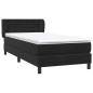vidaXL Boxspringbett mit Matratze Schwarz 90x220 cm Samt vidaXL Boxspringbett mit Matratze Schwarz 90x220 cm Samt
