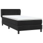 vidaXL Boxspringbett mit Matratze Schwarz 80x220 cm Samt vidaXL Boxspringbett mit Matratze Schwarz 80x220 cm Samt