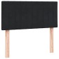 vidaXL Boxspringbett mit Matratze Schwarz 80x220 cm Samt vidaXL Boxspringbett mit Matratze Schwarz 80x220 cm Samt