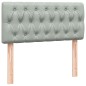vidaXL Boxspringbett mit Matratze Hellgrau 90x220 cm Samt vidaXL Boxspringbett mit Matratze Hellgrau 90x220 cm Samt