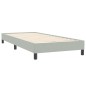 vidaXL Boxspringbett mit Matratze Hellgrau 80x220 cm Samt vidaXL Boxspringbett mit Matratze Hellgrau 80x220 cm Samt