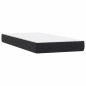 vidaXL Boxspringbett mit Matratze Schwarz 80x220 cm Samt vidaXL Boxspringbett mit Matratze Schwarz 80x220 cm Samt