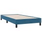 vidaXL Boxspringbett mit Matratze Dunkelblau 80x210 cm Samt vidaXL Boxspringbett mit Matratze Dunkelblau 80x210 cm Samt
