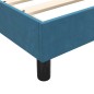 vidaXL Boxspringbett mit Matratze Dunkelblau 90x210 cm Samt vidaXL Boxspringbett mit Matratze Dunkelblau 90x210 cm Samt