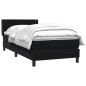 vidaXL Boxspringbett mit Matratze Schwarz 90x220 cm Samt vidaXL Boxspringbett mit Matratze Schwarz 90x220 cm Samt