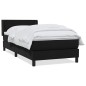 vidaXL Boxspringbett mit Matratze Schwarz 90x220 cm Samt vidaXL Boxspringbett mit Matratze Schwarz 90x220 cm Samt