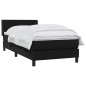 vidaXL Boxspringbett mit Matratze Schwarz 90x220 cm Samt vidaXL Boxspringbett mit Matratze Schwarz 90x220 cm Samt