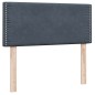 vidaXL Boxspringbett mit Matratze Dunkelgrau 80x220 cm Samt vidaXL Boxspringbett mit Matratze Dunkelgrau 80x220 cm Samt