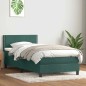 vidaXL Boxspringbett mit Matratze Dunkelgrün 90x220 cm Samt vidaXL Boxspringbett mit Matratze Dunkelgrün 90x220 cm Samt