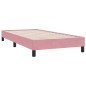 vidaXL Boxspringbett mit Matratze Rosa 80x210 cm Samt vidaXL Boxspringbett mit Matratze Rosa 80x210 cm Samt