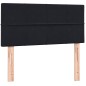 vidaXL Boxspringbett mit Matratze Schwarz 80x220 cm Samt vidaXL Boxspringbett mit Matratze Schwarz 80x220 cm Samt