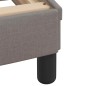 vidaXL Bettgestell mit LED ohne Matratze Taupe 90x190 cm Stoff vidaXL Bettgestell mit LED ohne Matratze Taupe 90x190 cm Stoff