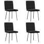 vidaXL Esszimmerstühle 4 Stk. Schwarz Samt vidaXL Esszimmerstühle 4 Stk. Schwarz Samt