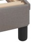 vidaXL Bettgestell mit LED ohne Matratze Taupe 100x200 cm Stoff vidaXL Bettgestell mit LED ohne Matratze Taupe 100x200 cm Stoff