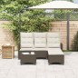 vidaXL 3-tlg. Garten-Sofagarnitur mit Kissen L-Form Braun Poly Rattan vidaXL 3-tlg. Garten-Sofagarnitur mit Kissen L-Form Braun Poly Rattan