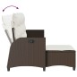 vidaXL 3-tlg. Garten-Sofagarnitur mit Kissen L-Form Braun Poly Rattan vidaXL 3-tlg. Garten-Sofagarnitur mit Kissen L-Form Braun Poly Rattan